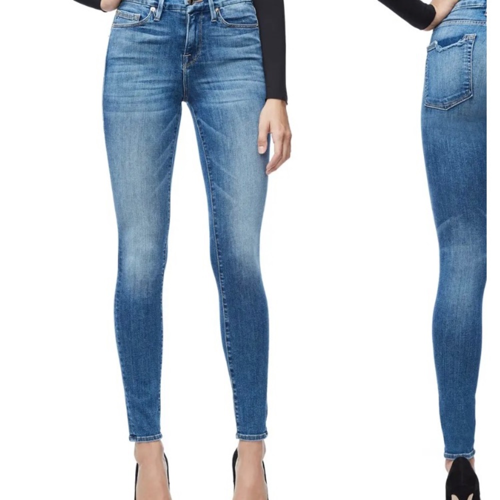 NWT Good American Good Legs High Waist Skinny Jean